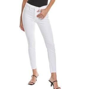 HUDSON BLAIR HIGH RISE SUPER SKINNY ANKLE JEANS IN WHITE NWT WOMEN'S SIZE‎ 27